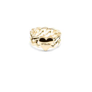 Stolen Girlfriend Love Chain Ring - 18K Gold Plated