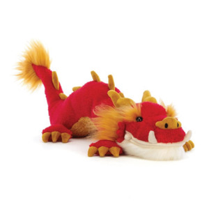 Jellycat Festival Dragon Red & Gold 11x18x42cm