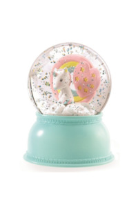 Lighting: Djeco Snow Globe Night Light - Unicorn