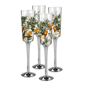 Glassware: Nel Lusso Sorrento Champagne Flute - Set of 4
