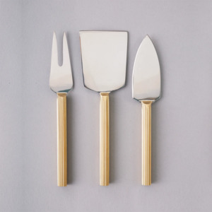 Cuttlery: Nel Lusso Lino Cheese Knife Set of 3