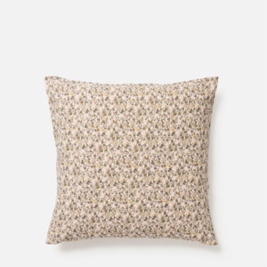 Citta Wildflower Linen Euro Pillowcase - Ivy/Multi 65x65