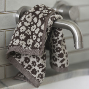 Citta Forget Me Not Face Cloth - Rye/Oat 35x35cm