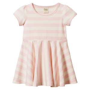 Nature Baby: Nature Baby Seaside Dress - Cotton Candy Stripe