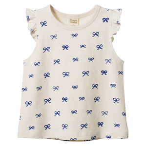 Nature Baby Fleur Tee - Ribbons Print
