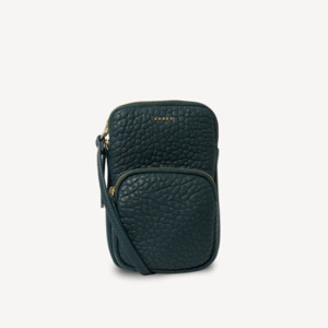 Her: Saben Nikko Pocket Phone Sling - Hunter Green Bubble