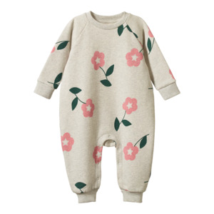 Nature Baby: Nature Baby Long Sleeve Juno Romper - Primrose Print