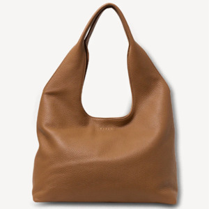 Saben: Saben Kip Shoulder Bag - Toffee Lightly Milled