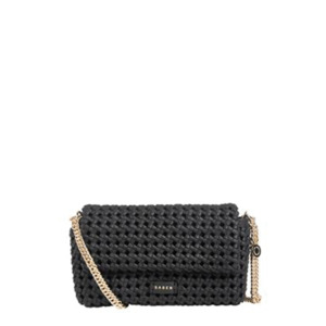 Saben Milla Shoulder Bag - Black Fine Braid