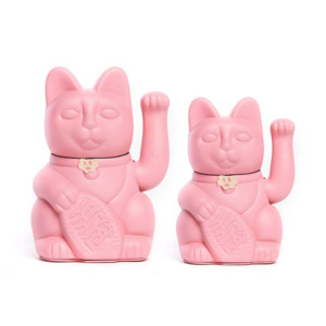 Living: Diminuto Cielo Luckycat Bubblegum Pink  Decorative Tabletop Object