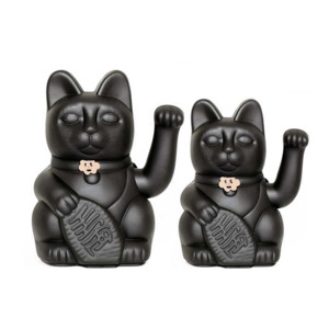 Diminuto Cielo Black Fortune Luckycat Decorative Tabletop Object
