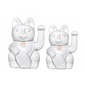 Living: Diminuto Cielo White Luckycat Decorative Tabletop Object