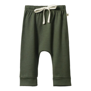 Nature Baby Merino Drawstring Pants - Thyme