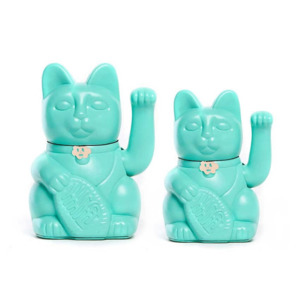 Diminuto Cielo Luckycat Turquoise Decorative Tabletop Object