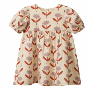 Child Baby: Nature Baby Albertine Dress Muslin - Fleurette Print