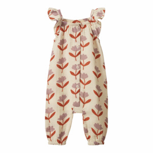 Child Baby: Nature Baby Tilda Suit Muslin - Fleurette Print