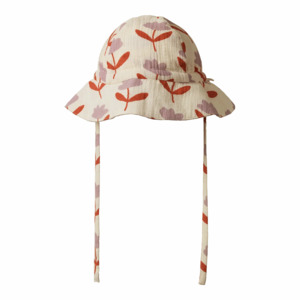 Child Baby: Nature Baby Muslin Sunhat - Fleurette Print
