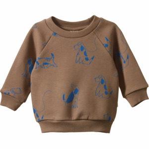 Nature Baby Emerson Sweater - Dog Walks Print