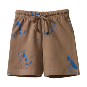 Child Baby: Nature Baby Jimmy Shorts - Dog Walks Print