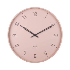 Karlsson Stark Wall Clock - Faded Pink
