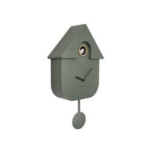 Karlsson Modern Cuckoo Clock - Jungle Green