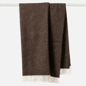 Citta Wool Throw - Cocoa 130x180cm