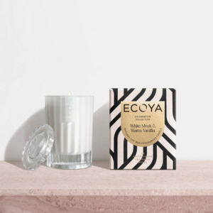 Ecoya: Ecoya White Musk & Warm Vanilla Mini Celebration Candle