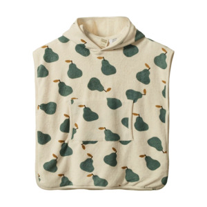 Nature Baby Poncho Towel - Pear Print