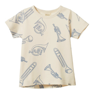 Nature Baby River Tee - Jazz Natural Print