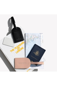 Status Anxiety: Status Anxiety Found You Leather Luggage Tag