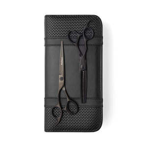 Lefty Matsui Aichei Mountain Matte Black Scissor Thinner Combo