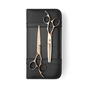 Matsui Rose Gold Aichei Mountain Offset Scissor Thinner Combo