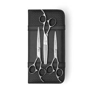 Damascus Steel Scissors: 2025 Matsui Damascus Offset Scissor Triple Set