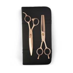 Matsui VG10 Slider Scissor Thinner Combo - Rose Gold