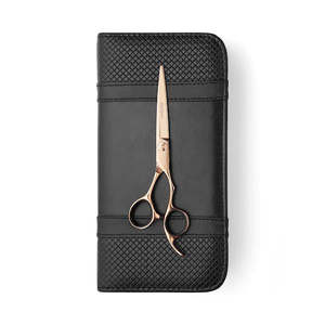 Matsui Vg10 Steel Offset Scissors: Matsui Rose Gold VG10 Offset Scissor