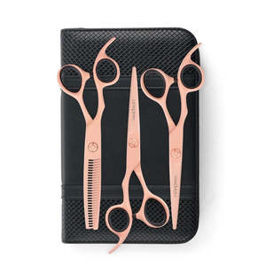 Lefty Matsui Pastel Peach Hair Scissors Triple Set