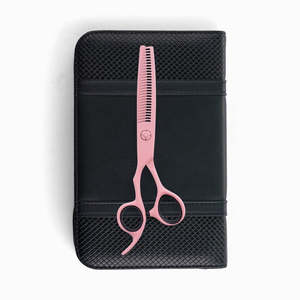 Left Handed Barber Scissors: Lefty Matsui Pastel Pink Hair Thinners