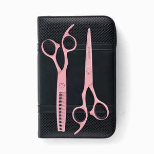 Lefty Matsui Pastel Pink Hair Scissors Combo