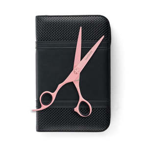 Lefty Matsui Pastel Pink Hair Cutting Scissor