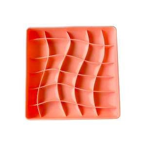 Wavies Slow Feeder Bowl | Salmon