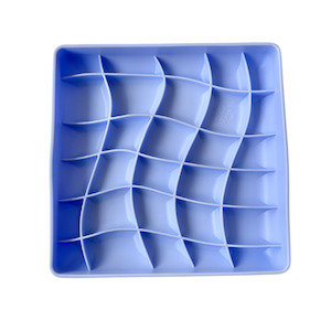 Ice Cream: Wavies Slow Feeder Bowl | Cornflower