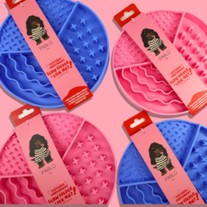 Lickimats: Pablo & Co Textured Enrichment Slow Feeding Dish & Lick Mat