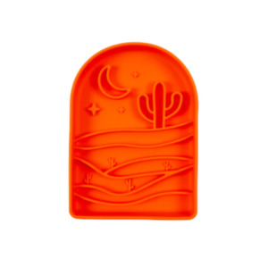 Desert Moon Slow Feeder Bowl | Neon Orange