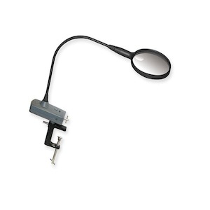Carson MagniFly Fly Tying 2x LED Lighted Magnifier (3.5x Spot Lens, Table Clamp,&hellip;