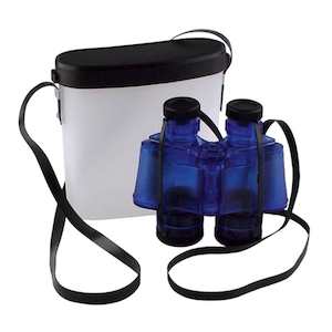 Toysmith Outdoor Discovery Toys: Toysmith Super 40T Translucent 3x40 Toy Binoculars (Red or Blue)