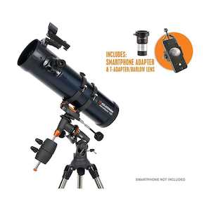Astronomy Optics: Celestron AstroMaster 130mm EQ Reflector Telescope (Smart Phone Adapter)