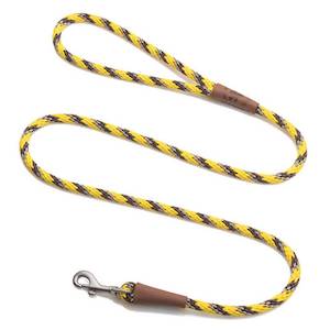 Mendota Dog Snap Lead - Brushed Nickel Hardware (4 foot)