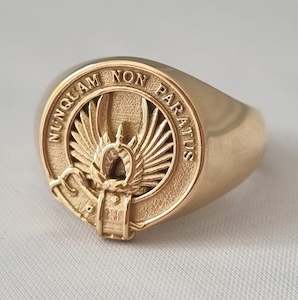 Rings: Johnstone Clan Crest Signet Ring
