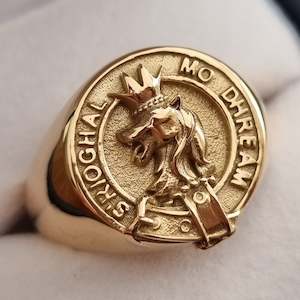 Frontpage: MacGregor Clan Crest Signet Ring