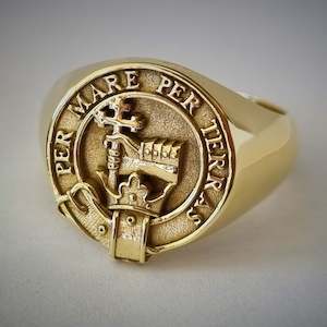 MacDonald Clan Crest Signet Ring
